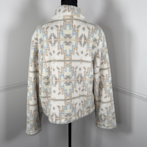 Lucky Brand Southwestern Aztec Sherpa Jacket NWT Size M - Picture 3 of 6